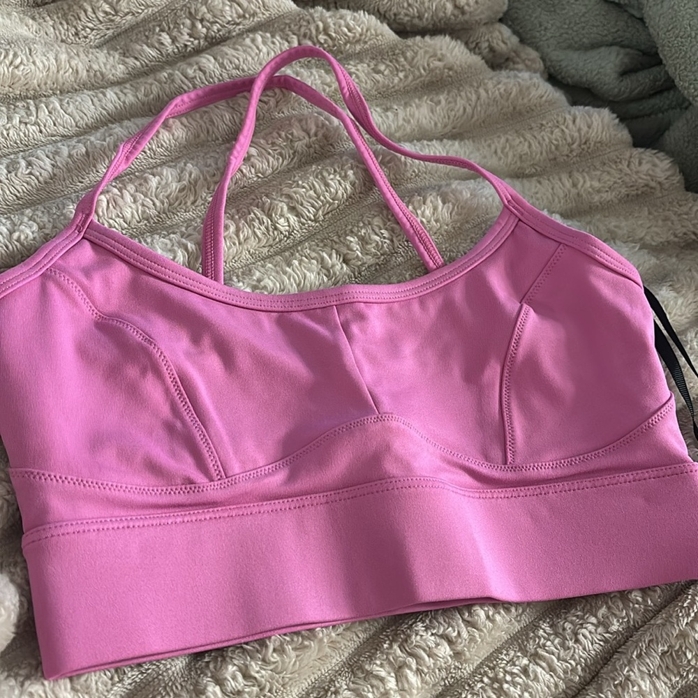 NWT VARLEY Bubblegum Pink Sports Bra - Picture 3 of 7